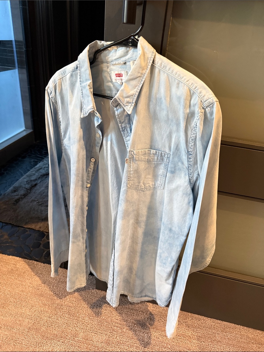 Levi's Light Blue Denim Button-Up Shirt